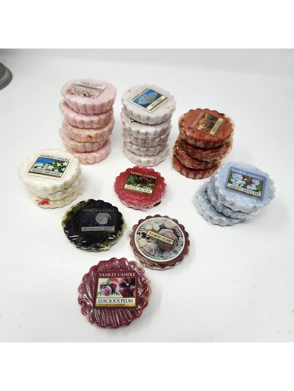 24 Yankee Candle Wax Tarts Melts Lot Mixed Scents Retired Vintage